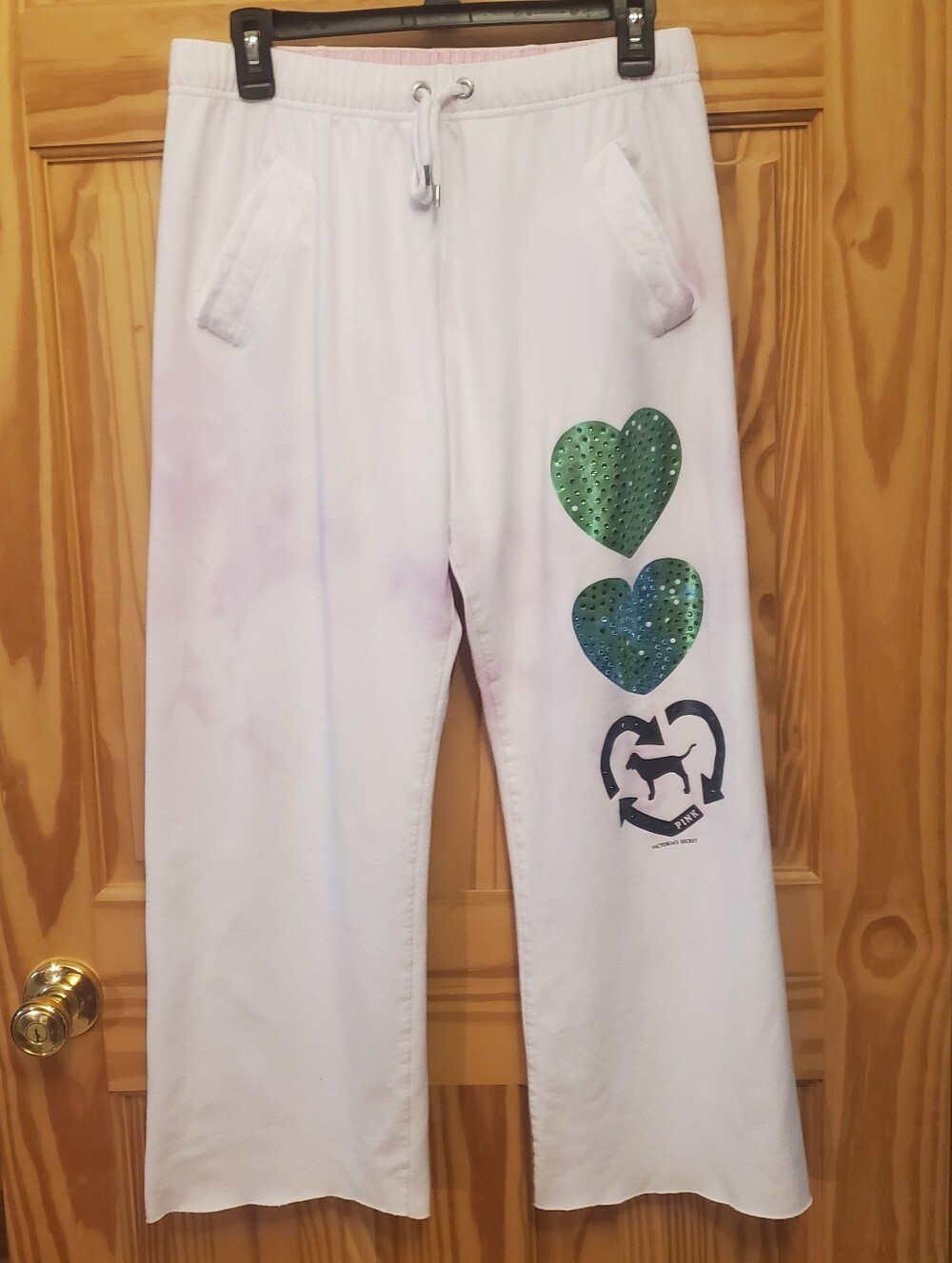 Victoria's Secret Pink Crop Sweatpants Jogging Pants  Extra Small Y2K 2008